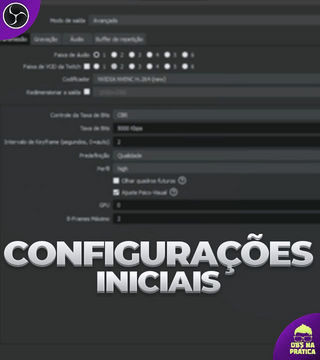 Configuracão simples para gravação