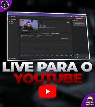 Fazendo uma live para o Youtube